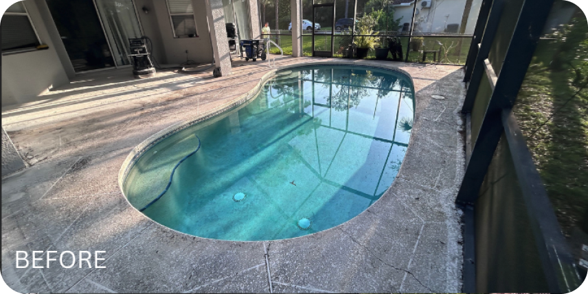 Floor cleaning - before and after image