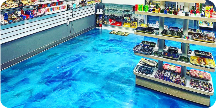 Floor cleaning - before and after image